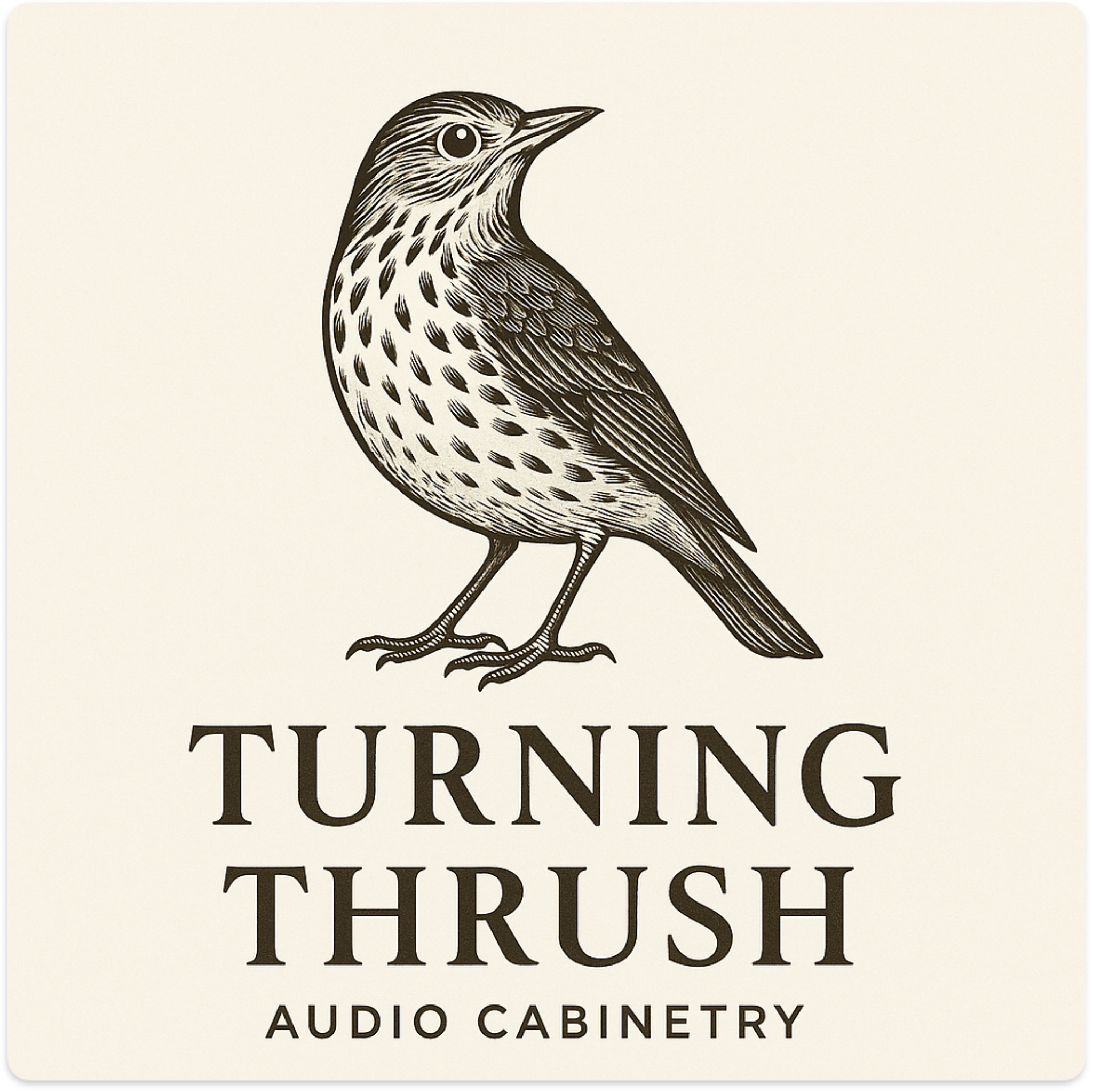 Turning Thrush bird mark